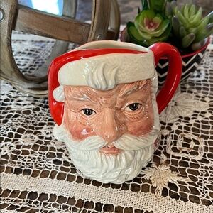 VTG Royal Doulton Santa Claus Toby Mug Red Handle Limited 1983 Signed Excellent